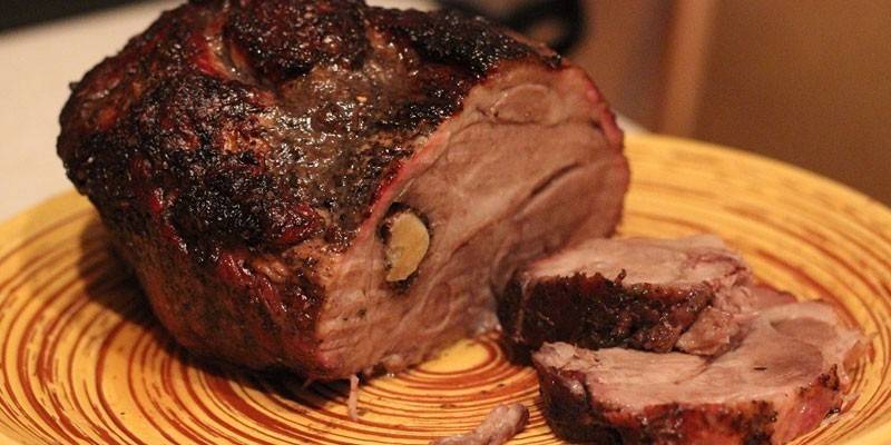 Cuello de cerdo asado