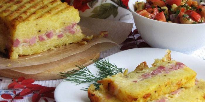 Terrina de papa con tocino