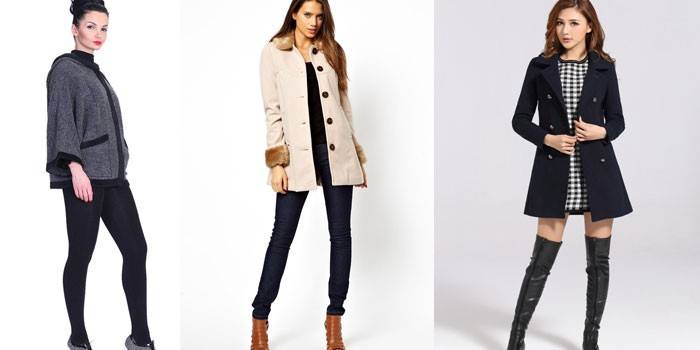 Imagens femininas elegantes em estilos diferentes