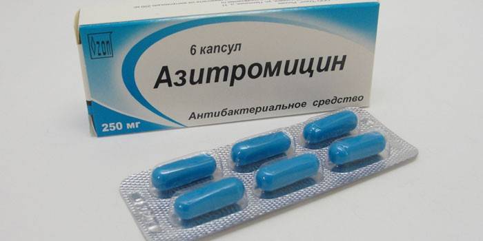 Cápsulas de azitromicina