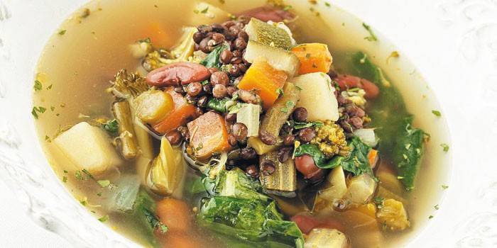 Minestrone so šošovicou