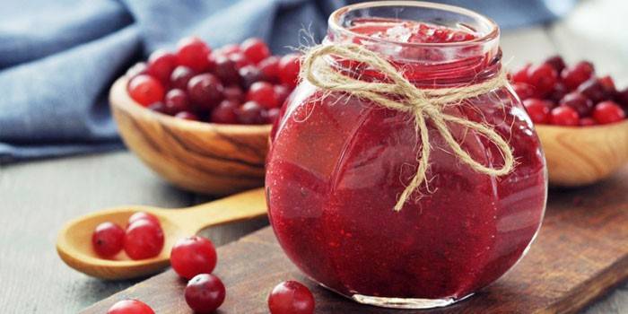 Cranberries em seu próprio suco