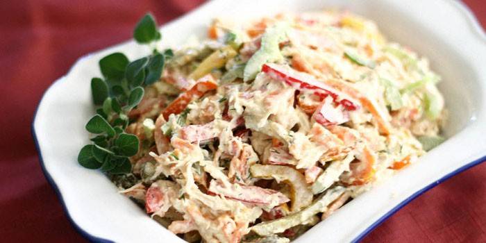 Salada de porco fumada