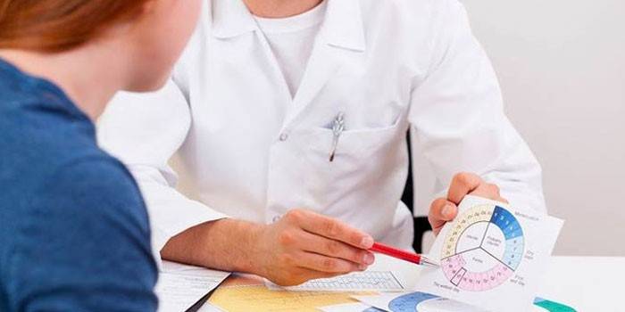 Garota na consulta do médico