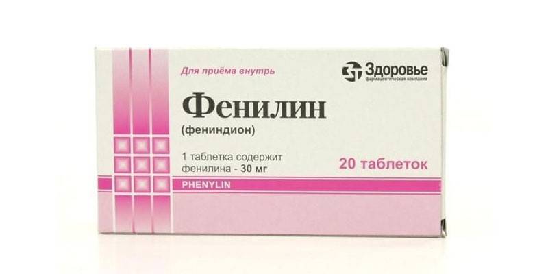 Pastillas de fenilina
