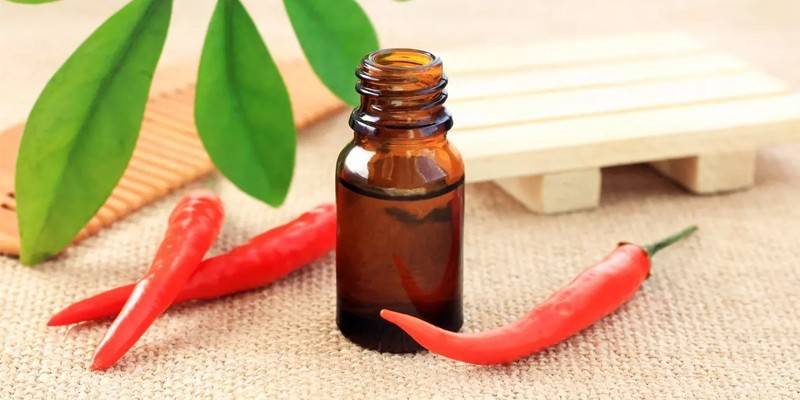 Pimiento rojo y aceite