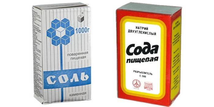Soda a soľ