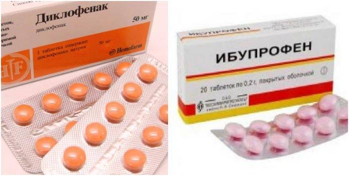 Analgetiká - ibuprofén, diklofenak